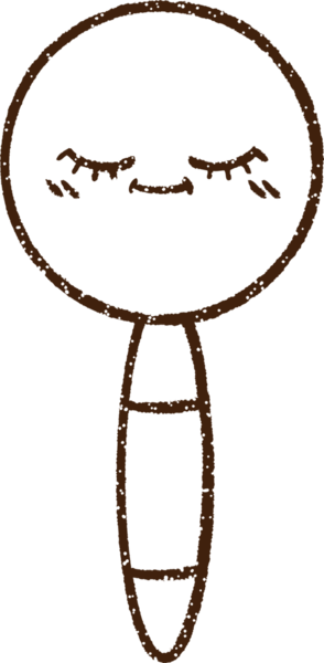 Bir insan tarafından çizilen Büyüteç Kömür Çizimi