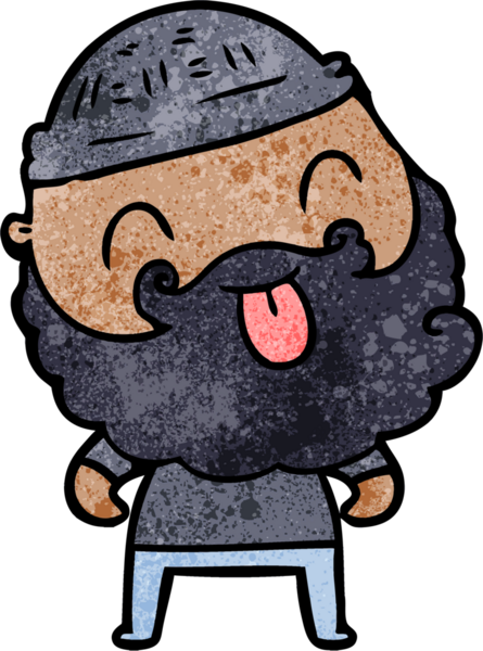 Bir insan tarafından çizilmiş sakallı bir adam.