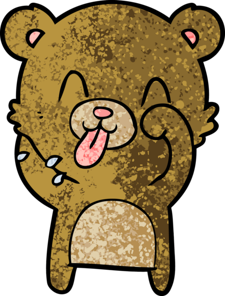 Bir insan tarafından çizilmiş bir çizgi film karakteri.