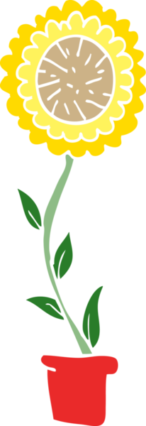 Bir insan tarafından çizilmiş karalama saksısı.