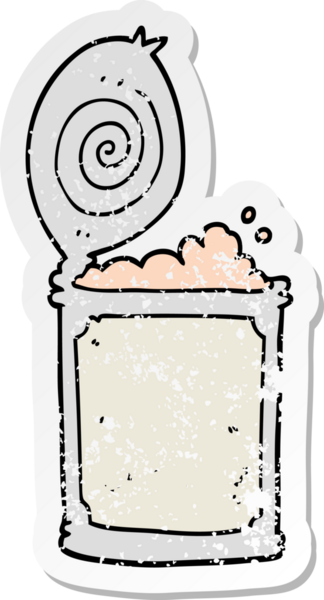 Bir insan tarafından çizilmiş karikatür etiketi.