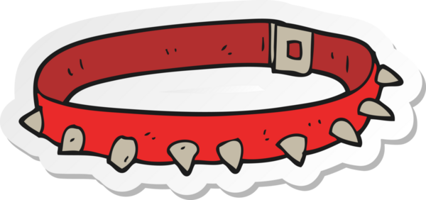 Bir insan tarafından çizilmiş bir köpek tasmasının çıkartması.