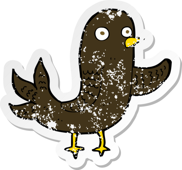 Bir insan tarafından çizilmiş sallanan bir karikatürün gerilimli yapıştırması.