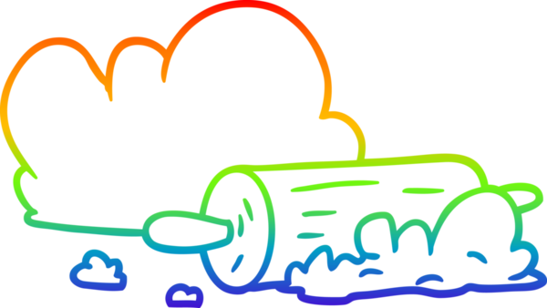 gökkuşağı gradyan çizgi çizimi bir insan tarafından çizilmiş merdane ve hamuru