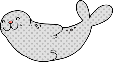 Bir insan tarafından çizilmiş karikatür mührü