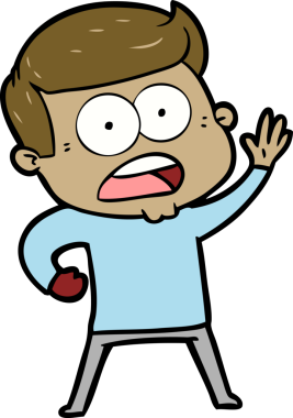 Bir insan tarafından çizilmiş bir karikatür.