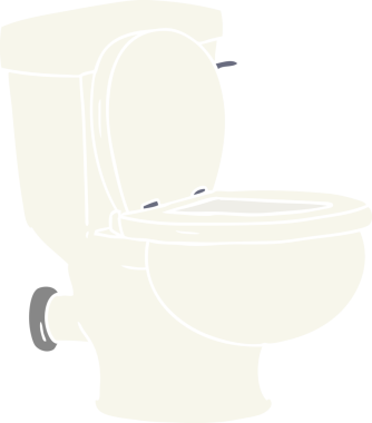 Bir insan tarafından çizilmiş bir tuvalet karalaması.