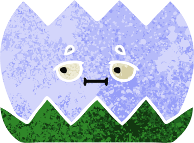 Bir insan tarafından çizilmiş bir nilüfer çiçeğinin retro çizim tarzı karikatürü