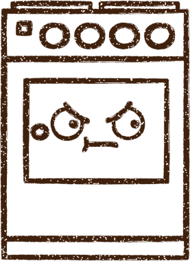 Bir insan tarafından çizilmiş fırın kömürü.