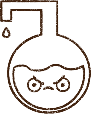 Bir insan tarafından çizilen Kimyasal Reaksiyon Karakalem Çizimi