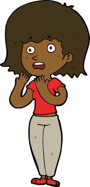 Bir insan tarafından çizilmiş bir karikatür.