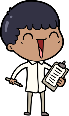 Bir insan tarafından çizilmiş mutlu bir adam.