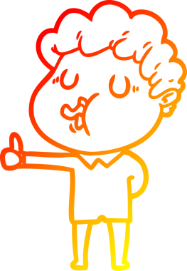 Bir insan tarafından çizilmiş, çizgi film karakteri.