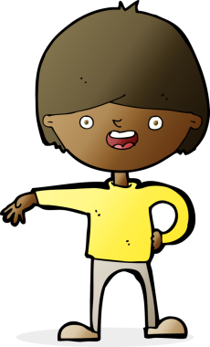 Bir insan tarafından çizilmiş mutlu bir adam.