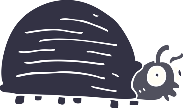 karikatür bir insan tarafından çizilmiş dev bir böcek