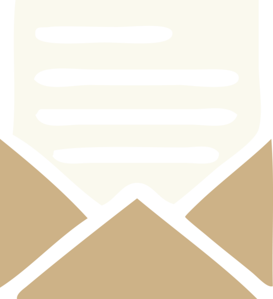 Bir insan tarafından çizilmiş düz renkli bir mektup ve zarf.