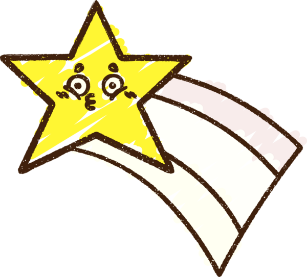 Bir insan tarafından çizilen Yıldız Tebeşiri