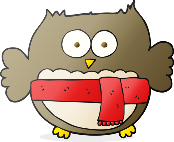 Bir insan tarafından çizilmiş el yazısıyla çizilmiş şirin baykuş.