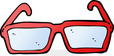 bir insan tarafından çizilmiş karikatür gözlüğü