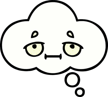 Bir insan tarafından çizilmiş bir düşünce baloncuğunun çizgi roman tarzı