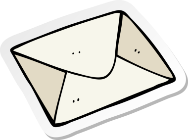 Bir insan tarafından çizilmiş bir karikatür etiketi.