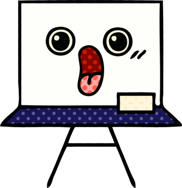 Bir insan tarafından çizilmiş beyaz bir karikatür.