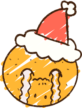 Bir insan tarafından çizilmiş Noel Turuncu Tebeşir