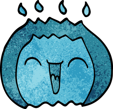 Bir insan tarafından çizilen karalama gülme gazı alevi