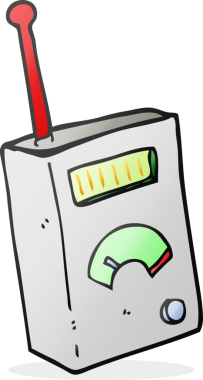 Bir insan tarafından çizilen serbest çizim karikatür bilimsel aygıtı