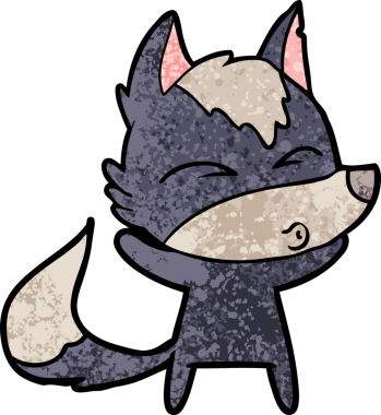 Bir insan tarafından çizilmiş bir kurt düdüğü.