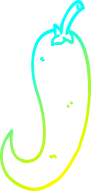 Bir insan tarafından çizilmiş kırmızı sıcak kırmızı kırmızı biber çizgi çizimi