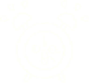 Bir insan tarafından çizilen Alarm Saati Tebeşiri