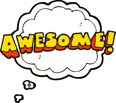 Serbest çizim düşünce balonu karikatürü Bir insan tarafından çizilmiş harika kelime