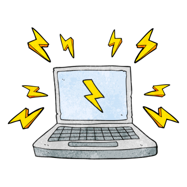 Bir insan tarafından çizilmiş el yapımı dizüstü bilgisayar.