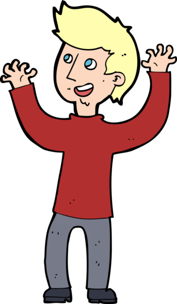 Bir insan tarafından çizilmiş mutlu bir adam.