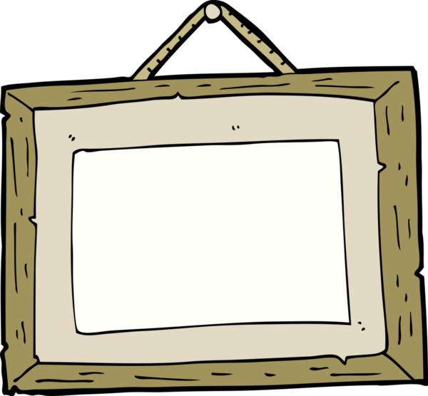 bir insan tarafından çizilmiş karikatür çerçevesi