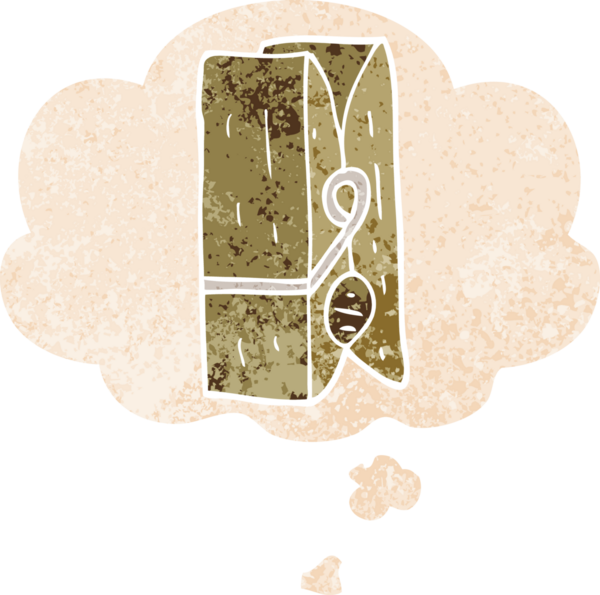 Düşünce baloncuğu ile çizgi film çivisi grunge sıkıntılı retro dokuma tarzı bir insan tarafından çizilmiş