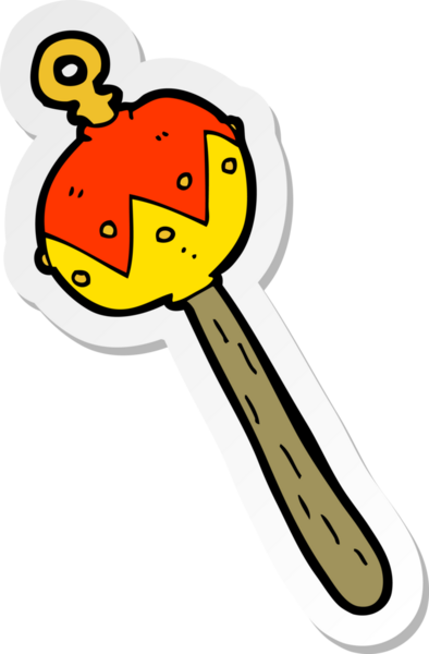 Bir insan tarafından çizilmiş eski bir çıngırak.