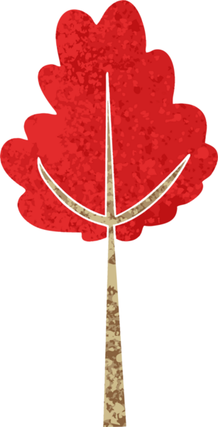 Bir insan tarafından çizilen retro illüstrasyon tarzı tuhaf çizgi film ağacı