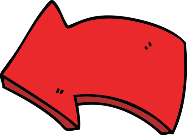 Bir insan tarafından çizilmiş tuhaf çizgi film oku.