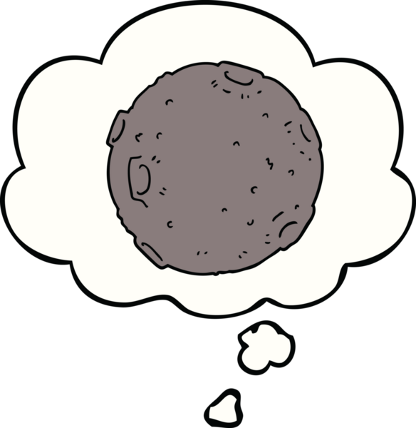 Bir insan tarafından çizilmiş düşünce baloncuklu karikatür ayı