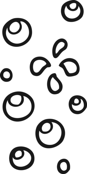 Bir insan tarafından çizilmiş siyah beyaz karikatür baloncukları