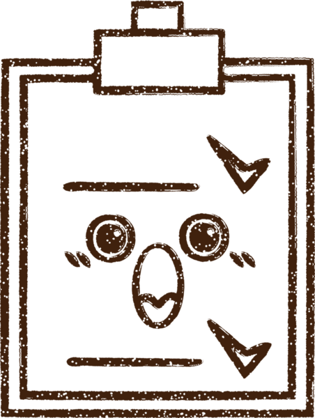 Bir insan tarafından çizilmiş Pano Kömürü Çizimi