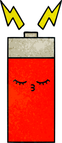 Bir insanın çizdiği pilin retro grunge desen karikatürü