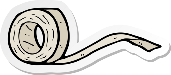 Bir insan tarafından çizilmiş bir karikatür kasetinin etiketi.