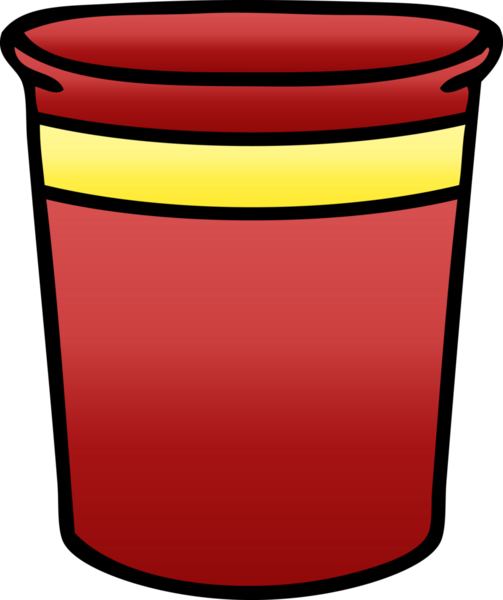 bir insan tarafından çizilen gölgelenmiş garip bitki saksısı