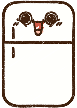 Bir insan tarafından çizilen Buzdolabı Tebeşiri