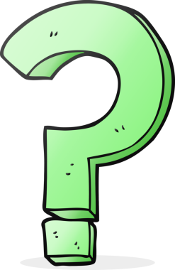 Bir insan tarafından çizilmiş serbest çizim soru işareti