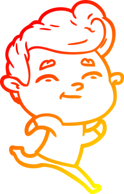 Bir insan tarafından çizilmiş çizgi film karakteri çizimi.