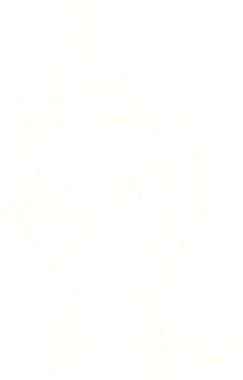 Bir insan tarafından çizilen Noel Kedisi Tebeşiri